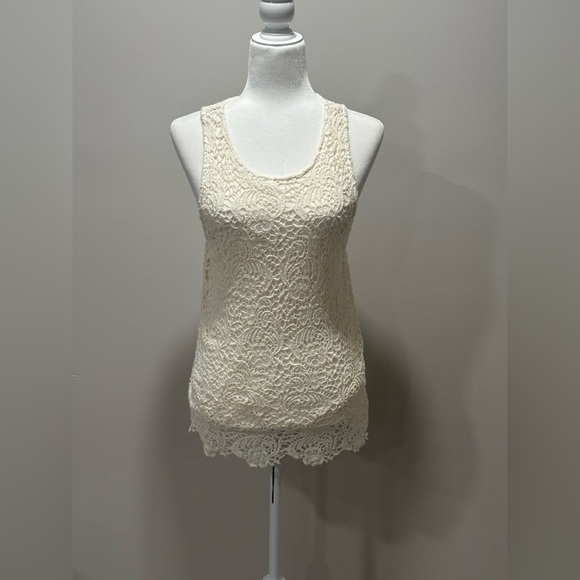 Lucky Brand Laced Tank Top Size Small - Picture 1 of 6